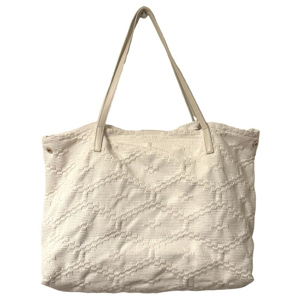 URBAN EXPRESSIONS women's 100% cotton tote bag + vegan leather